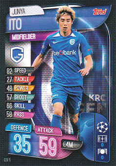 Junya Ito KRC Genk 2019/20 Topps Match Attax CL #GEN15